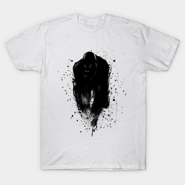 Gorilla T-Shirt by Black0White